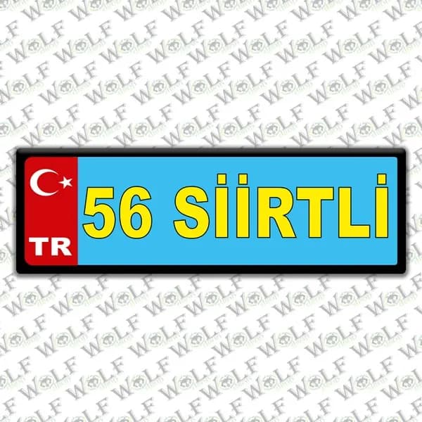 İllere Özel Damla Etiket ( 56 Siirtli ) / Pİ228