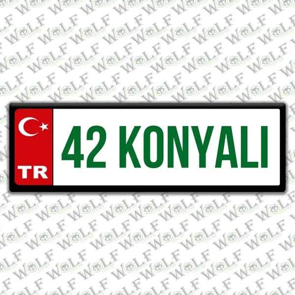 İllere Özel Damla Etiket ( 42 Konyalı ) / Pİ177
