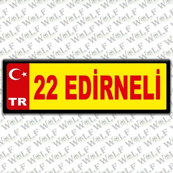 İllere Özel Damla Etiket ( 22 Edirneli ) / Pİ093