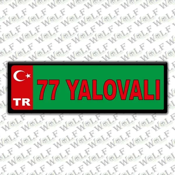 İllere Özel Damla Etiket ( 77 Yalovalı ) / Pİ314
