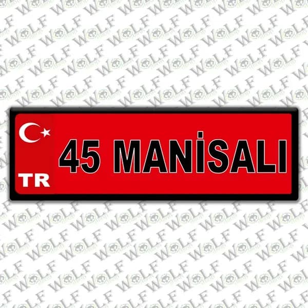 İllere Özel Damla Etiket ( 45 Manisalı ) / Pİ188
