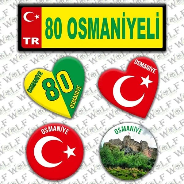 İllere Özel Damla Etiket ( 80 Osmaniyetli ) / Pİ325