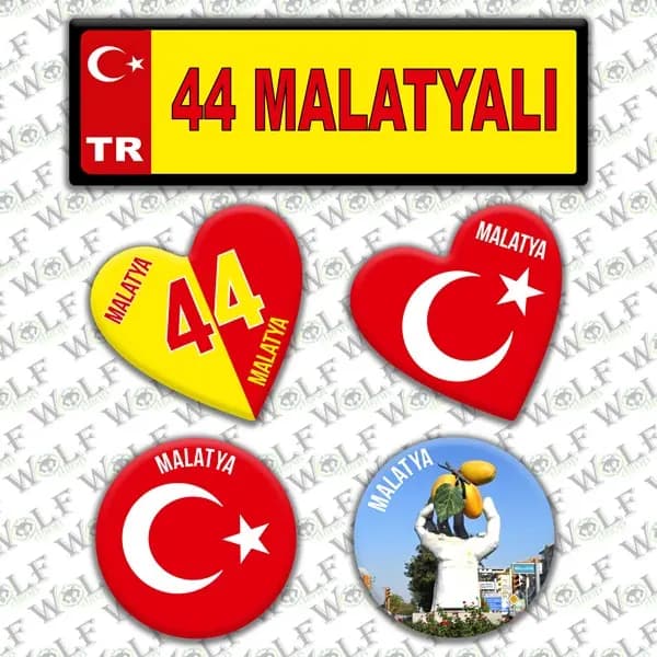 İllere Özel Damla Etiket ( 44 Malatyalı ) / Pİ183