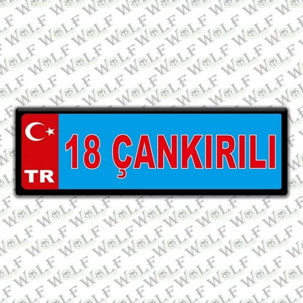 İllere Özel Damla Etiket ( 18 Çakırlı ) / Pİ077