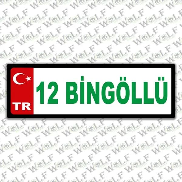 İllere Özel Damla Etiket ( 12 Bingöllü ) / Pİ054