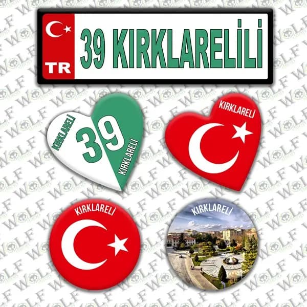 İllere Özel Damla Etiket ( 39 Kırıklarelili ) / Pİ165