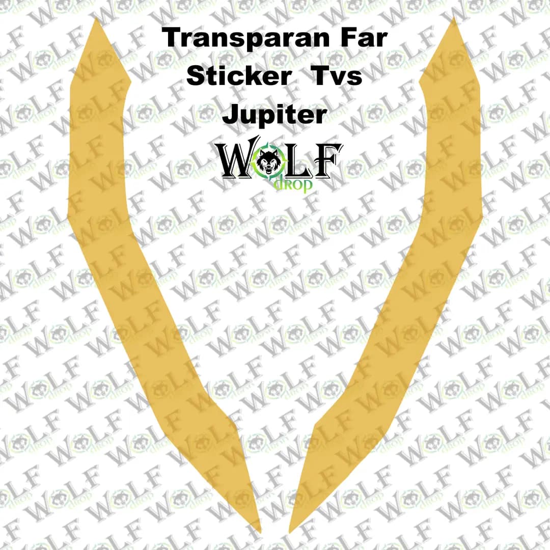 TVS JUPİTER 125 2023 - 2024 UYUMLU TRANSPARAN FAR STİCKER / P91004