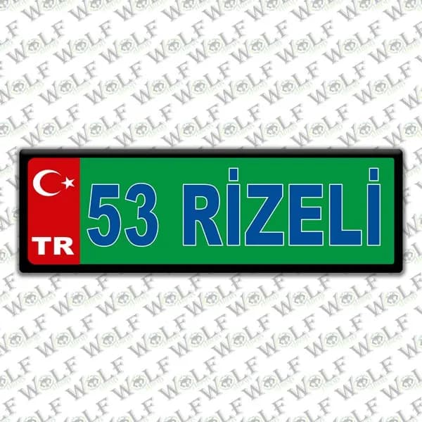 İllere Özel Damla Etiket ( 53 Rizeli ) / Pİ216