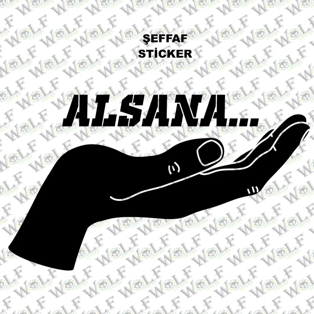 Tekli Sticker Şeffaf 029 / PSTS029