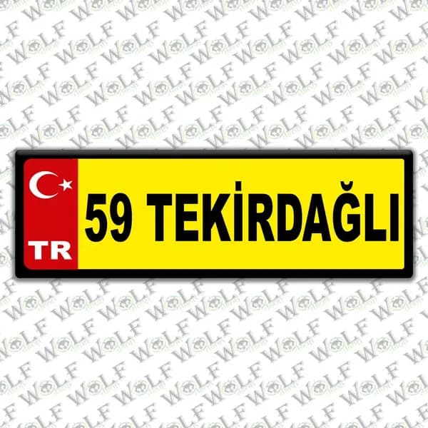 İllere Özel Damla Etiket ( 59 Tekirdağlı ) / Pİ242
