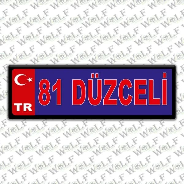 İllere Özel Damla Etiket ( 81 Düzceli ) / Pİ328