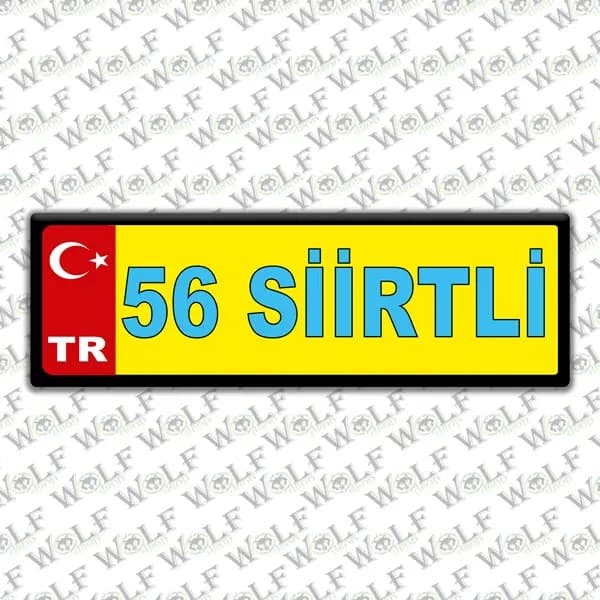İllere Özel Damla Etiket ( 56 Siirtli ) / Pİ230