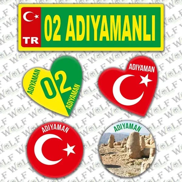 İllere Özel Damla Etiket ( 02 Adıyaman ) / Pİ011