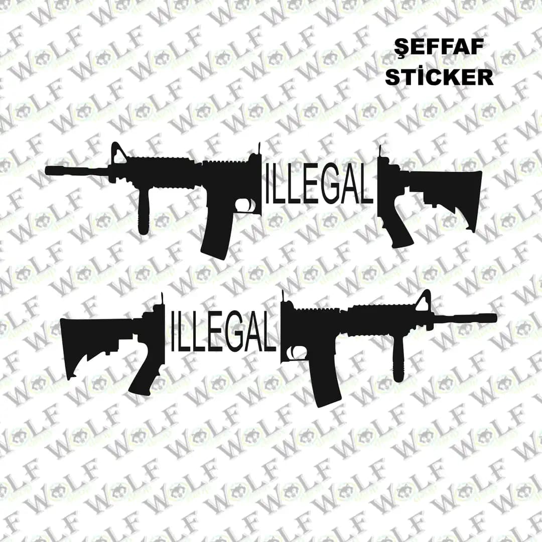 Tekli Sticker Şeffaf 035 / PSTS035