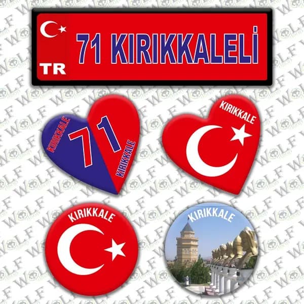 İllere Özel Damla Etiket ( 71 Kırıkkaleli ) / Pİ287