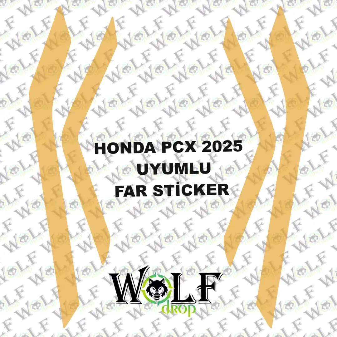 HONDA PCX 2025 UYUMLU TRANSPARAN FAR STİCKER / P94004