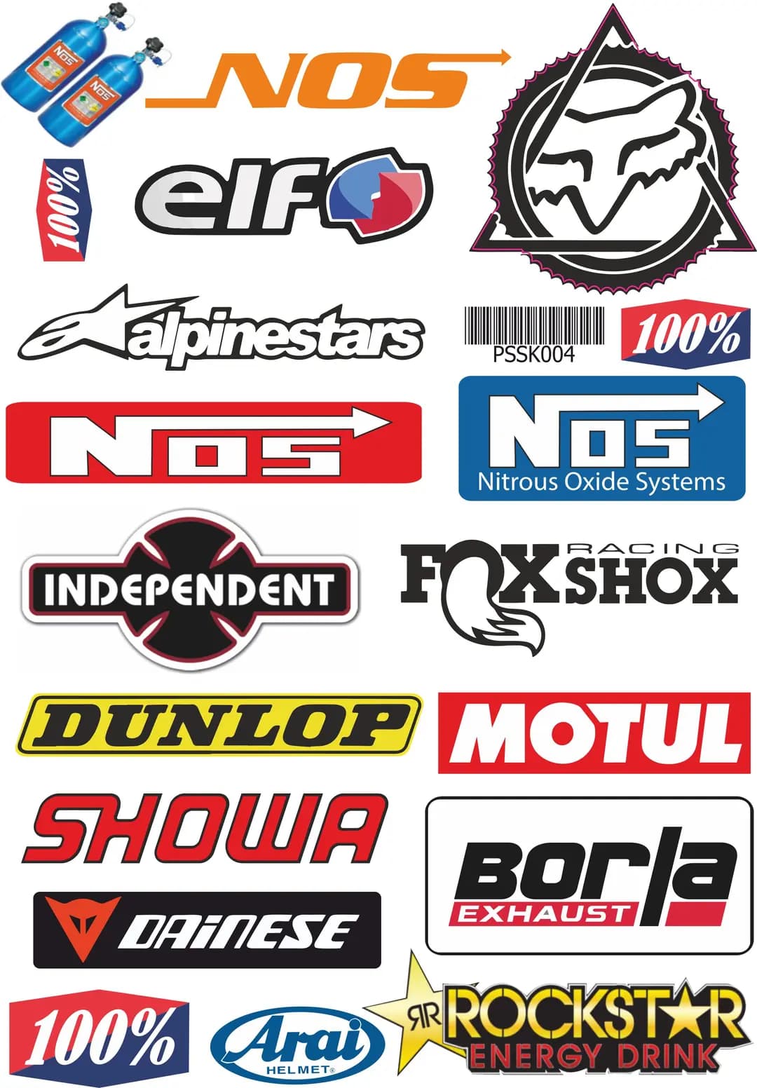 Karışık A4 Sticker 004 / PSSK004