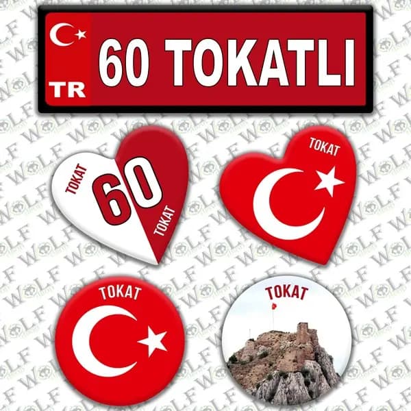 İllere Özel Damla Etiket ( 60 Tokatlı ) / Pİ247