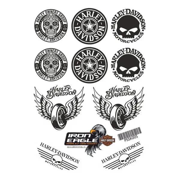 Harley A4 Sticker 001 / PSSK005