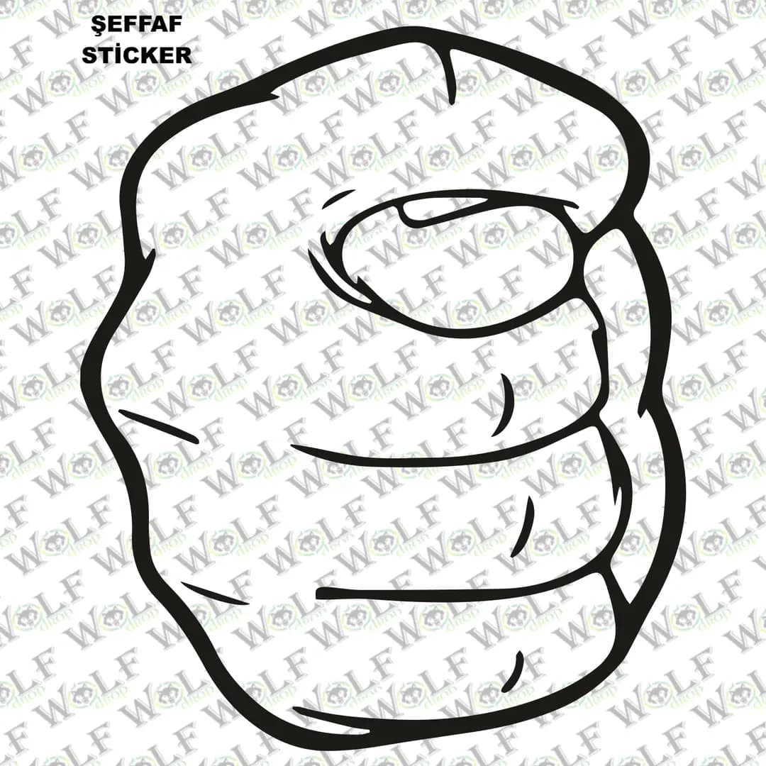 Tekli Sticker Şeffaf 030 / PSTS030