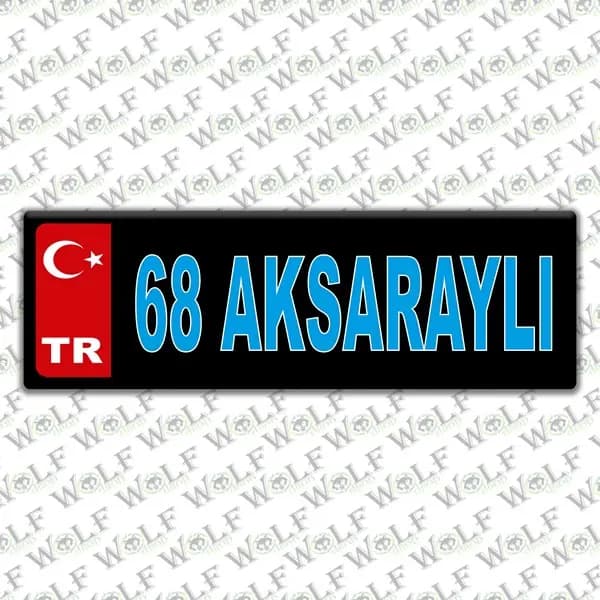 İllere Özel Damla Etiket ( 68 Aksaraylı ) / Pİ276