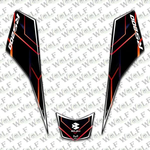 Bajaj Pulsar Rs 200 Arka Kuyruk Damla Etiket / B51A008