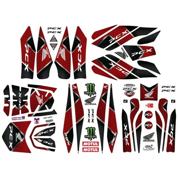 HONDA PCX 2021 - 2024 UYUMLU 42 PARÇA FULL SET 006 / BPN006