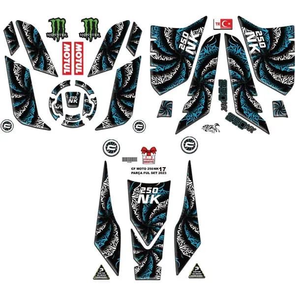 CF MOTO 250 NK 2023 - 2024 UYUMLU FULL SET 007 / BC1007