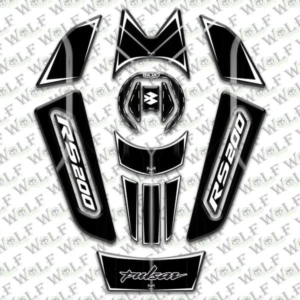 Bajaj Pulsar Rs 200 Tankpad Damla Etiket / B51T010