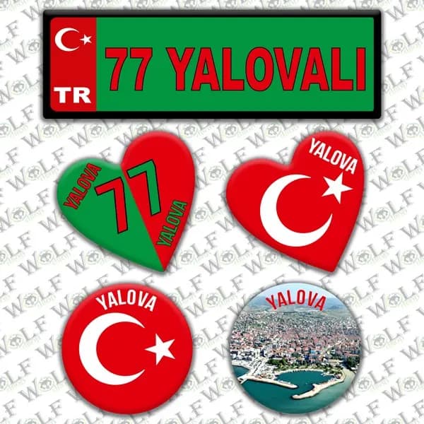 İllere Özel Damla Etiket ( 77 Yalovalı ) / Pİ313