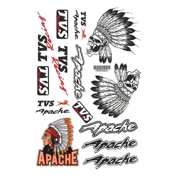 TVS Apache A4 Sticker 001 / PSSMA001