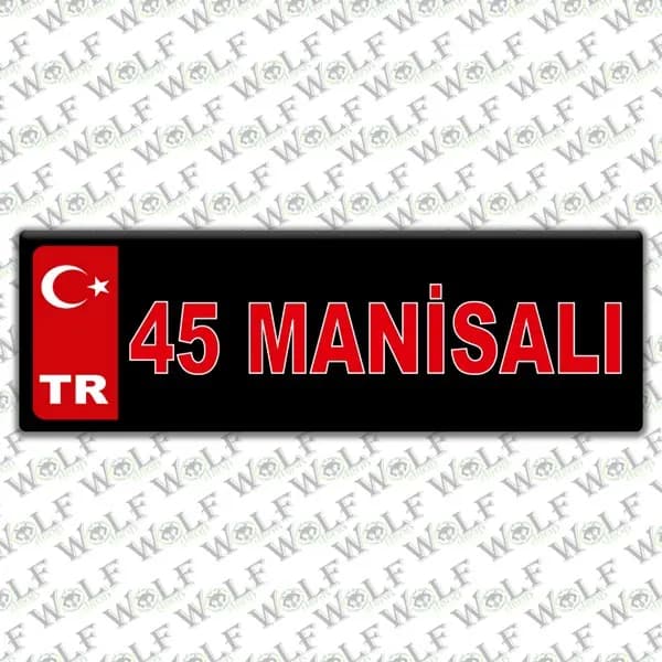 İllere Özel Damla Etiket ( 45 Manisalı ) / Pİ190