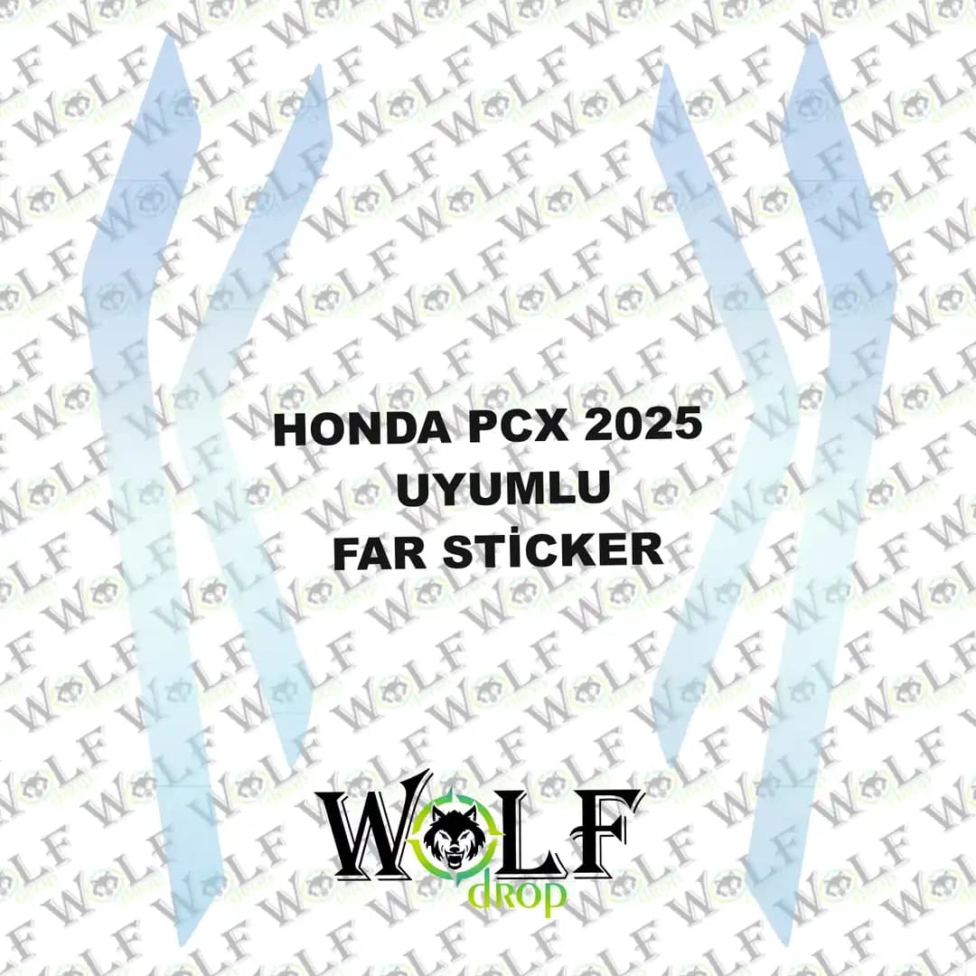 HONDA PCX 2025 UYUMLU TRANSPARAN FAR STİCKER / P94007