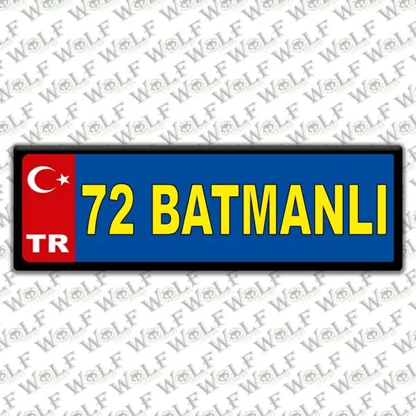 İllere Özel Damla Etiket ( 72 Batmanlı ) / Pİ294