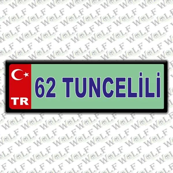İllere Özel Damla Etiket ( 62 Tuncelili ) / Pİ252