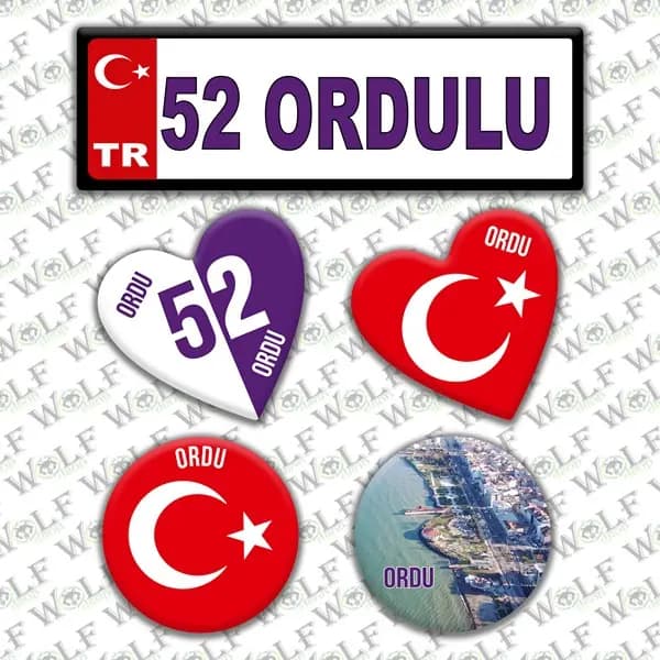 İllere Özel Damla Etiket ( 52 Ordulu ) / Pİ213