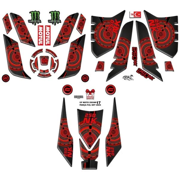 CF MOTO 250 NK 2023 - 2024 UYUMLU FULL SET 002 / BC1002