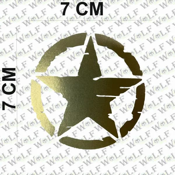 Transferli Sticker Yıldız Orta Boy / wolf100