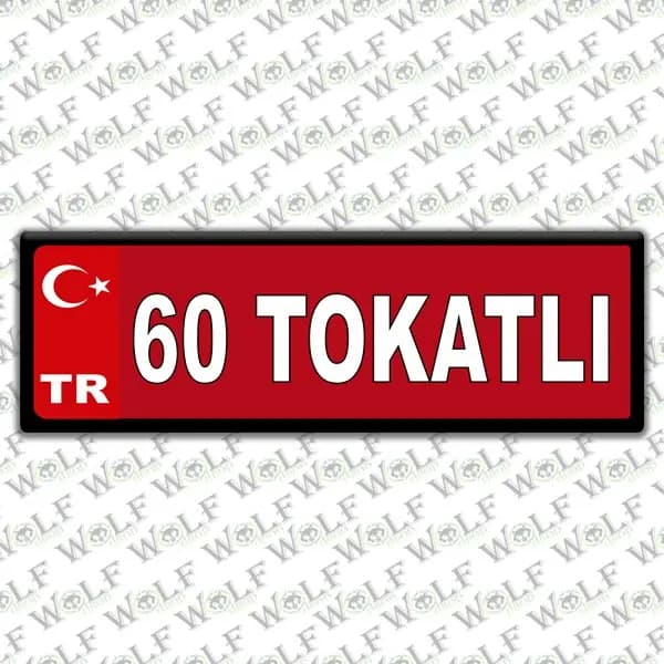 İllere Özel Damla Etiket ( 60 Tokatlı ) / Pİ248