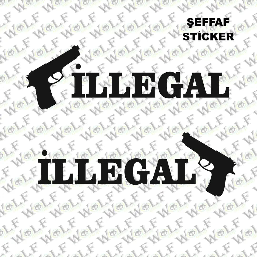 Tekli Sticker Şeffaf 033 / PSTS033