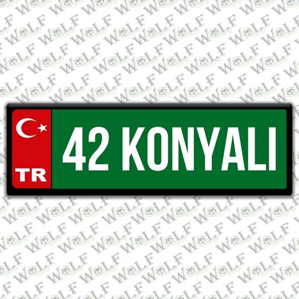 İllere Özel Damla Etiket ( 42 Konyalı ) / Pİ178