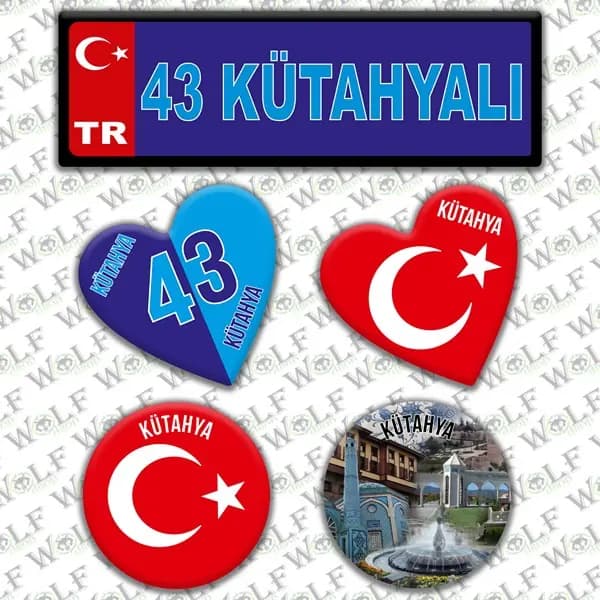 İllere Özel Damla Etiket ( 43 Kütahyalı ) / Pİ181