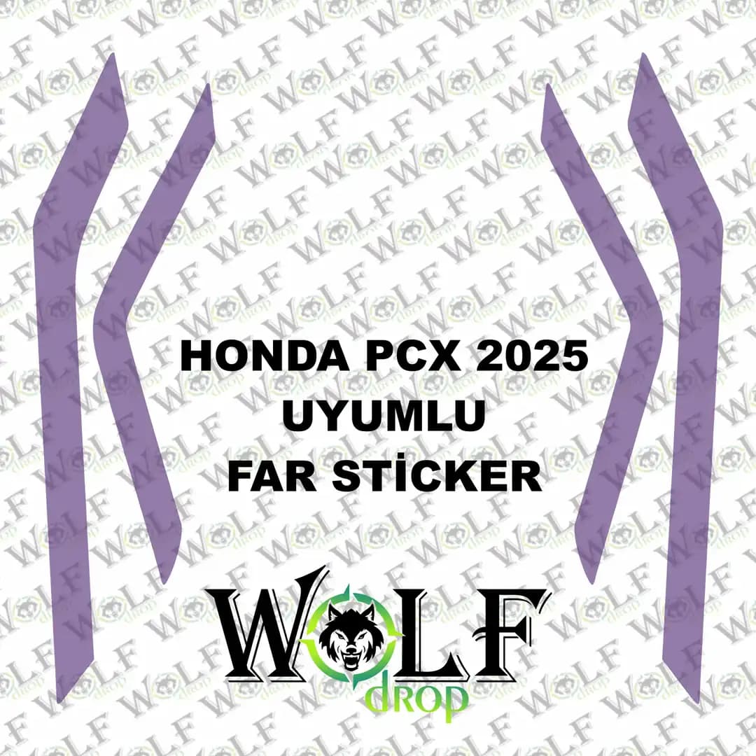 HONDA PCX 2025 UYUMLU TRANSPARAN FAR STİCKER / P94008