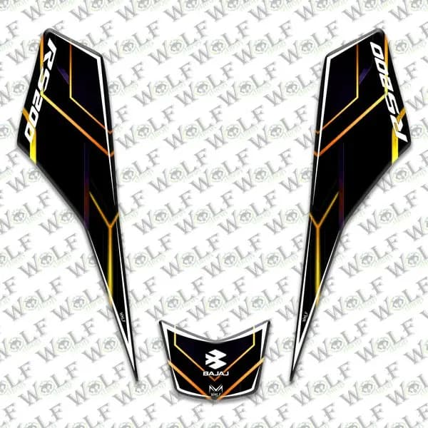 Bajaj Pulsar Rs 200 Arka Kuyruk Damla Etiket / B51A009