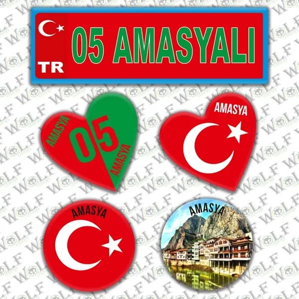 İllere Özel Damla Etiket ( 05 Amasyalı ) / Pİ021