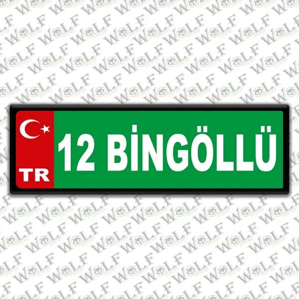 İllere Özel Damla Etiket ( 12 Bingöllü ) / Pİ052
