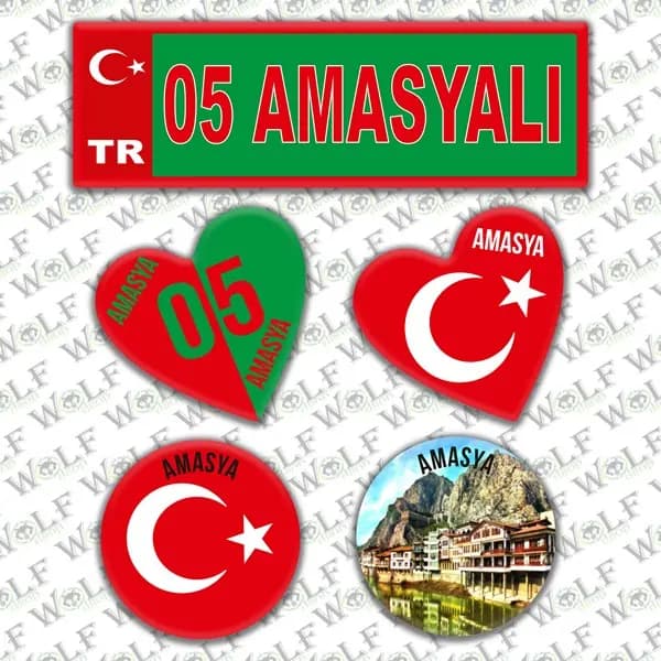 İllere Özel Damla Etiket ( 05 Amasyalı ) / Pİ023