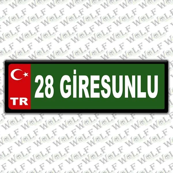 İllere Özel Damla Etiket ( 28 Giresunlu ) / Pİ115
