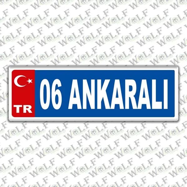 İllere Özel Damla Etiket ( 06 Ankaralı ) / Pİ028