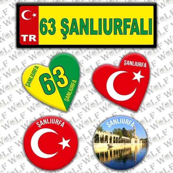 İllere Özel Damla Etiket ( 63 Şanlıurfalı ) / Pİ255